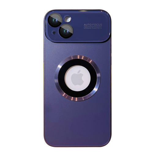 Large Window Frost-glass standard Magnetic Series iPhone 15 graphite Dark purple