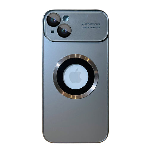 Large Window Frost-glass standard Magnetic Series iPhone 15 Plus graphite Titanium gold