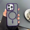 iPhone 13 Pro Max Magnetic Case [Compatible with MagSafe] Translucent Matte Slim Shockproof Women Men Protective Case Cover for iPhone 13 Pro Max 6.7",dark purple