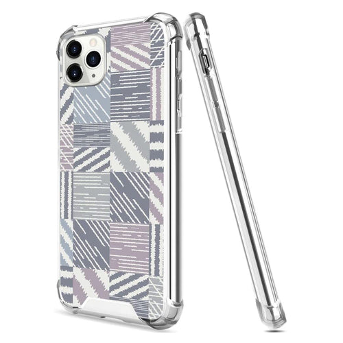 Compatible with iPhone 14 13 12 11 Pro Max X XR XS Max SE2020 7 8 Plus Anti-Drop Phone Case Abstract Striped Lattice Clear TPU Bumper Full Body Protection Cover