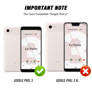 Phone Case Compatible with Google Pixel 3 Marble BTS Luxury Elegant Square Protective Metal Decoration Corner