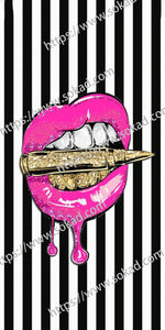 YQ25 Pink Lips in Bullet