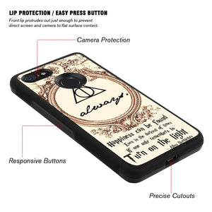 Phone Case Compatible with Google Pixel 3 Xl Harry Potter Luxury Elegant Square Protective Metal Decoration Corner