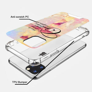 Compatible with iPhone 14 13 12 11 Pro Max X XR XS Max SE2020 7 8 Plus Anti-Drop Phone Case Bible Verse Cloud TPU Bumper Full Body Protection Cover