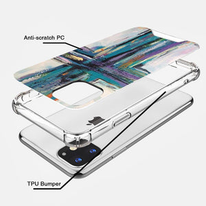 Compatible with iPhone 14 13 12 11 Pro Max X XR XS Max SE2020 7 8 Plus Anti-Drop Phone Case Cross Clear TPU Bumper Full Body Protection Cover