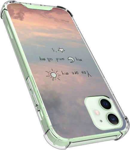 Case for  iPhone 14 13 12 11 Pro Max X Xs Xr 8 7 Plus SE 2022 Phone Case TPU Bumper Protection Shock Absorption Bumper Cover with Love Quotes
