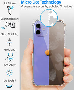 Clear Shockproof Phone Case For iPhone 13 12 11 Pro Max XS Max X XR 8 7 6 6S Plus SE 2020 12 13 14 Mini Silicone Case Back Cover