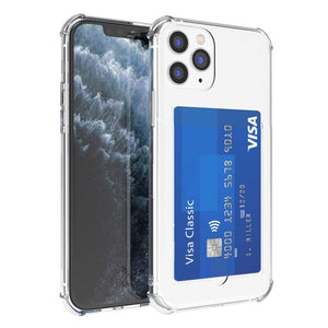Luxury Card Case For iPhone 13 12 11 Pro Max X XS 8 7 Plus Capinha Ultra Thin Slim Soft TPU Silicone Cover Case Coque Funda