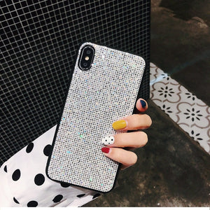 Glitter Case for iPhone X 7 8 6 S 6S Plus SE 2020 Luxury Bling Sequins Diamond Phone Case for iPhone XR XS Max Girl Cover Fundas