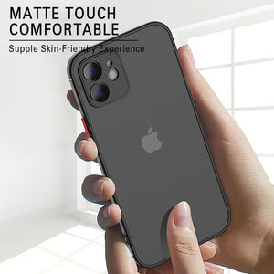 Luxury Silicone Shockproof Matte Phone Case For iPhone 14 13 12 11 Pro Max Mini X XS XR 7 8 Plus SE 2 2020 Transparent Thin Cover