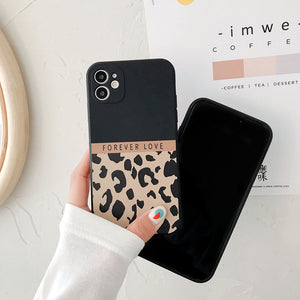 Ranipobo Leopard Print Phone Case For iPhone 14 13 12 11 X XR XS Max Soft Cover Shockproof Fashion Cover For iPhone 13 12 7 8 7Plus