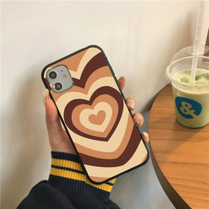 Cute Hot rainbow Heart shape Love soft silicon phone case For iphone 14 13 12 11 Pro SE 2020 X XS MAX 7 8 6s plus Loves cute cover
