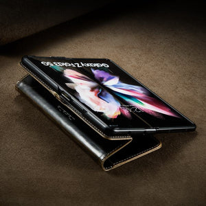 Wallet Case For Samsung Galaxy Z Fold 3 4 5G Cover Luxury Flip Leather Card Slots Phone Shell For Samsung Z Fold 3 Case Zfold3