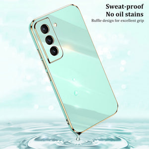 Plating Square Frame Phone Case For Samsung S21 Ultra S22 S21Plus s21 Case Cover For Galaxy S 21 S20 FE Soft Silicone Case Funda