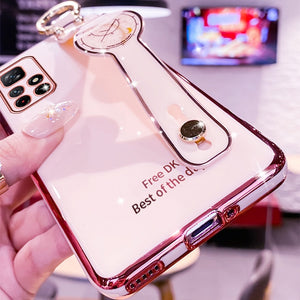 Fashion Case For Xiaomi Redmi Note 11 4G 11S 5G Redmi Note 11 Pro + Plus 5G Sling Wrist Strap Silicone Soft Cover