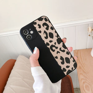 Ranipobo Leopard Print Phone Case For iPhone 14 13 12 11 X XR XS Max Soft Cover Shockproof Fashion Cover For iPhone 13 12 7 8 7Plus