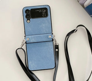 Shockproof Leather Case for Samsung Galaxy Z Flip 3 4 Flip3 Flip4 5G Anti-Scratch Protective Phone Cover Coque Samsung Z Flip 4