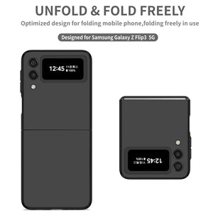 Precise Cutout Ultra Thin Folding Case for Samsung Galaxy Z Flip3 Flip 4 Flip4 5G Flip 3 Fashion Cell Phone Cover Fundas