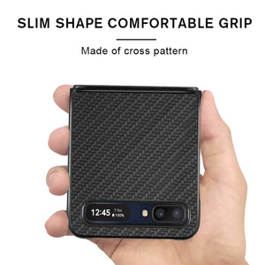 Anti-Slip Carbon Fiber Thin Case for Samsung Galaxy Z Flip Flip4 Flip 4 Flip3 5G Flip 3 Shockproof Protective Phone Bag Cover