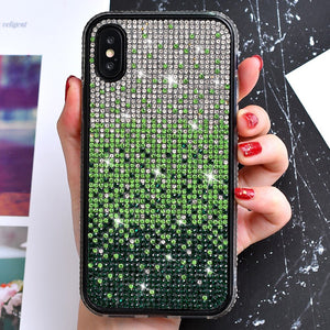 Luxury Bling Gradient Diamond Case For iPhone 11 12 Pro MAX XR X XS MAX 6 7 8 Plus SE 2020 10 Coque Funda Back Cover Phone Cases