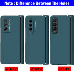 For Samsung Galaxy Z Fold 4 3 5G Hinge Case for Samsung Z Fold 4 3 2 Hinge Case Z Fold3 with Front Screen Glass Film Armor Case