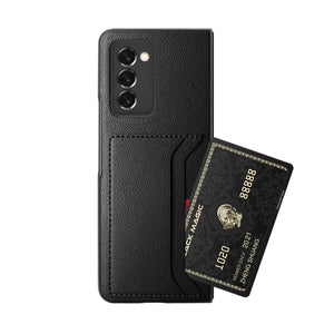 With Card Holder Leather Phone Bag Case for Samsung Galaxy Z Fold 3 4 Fold4 Fold2 Fold3 5G Fold 2 Anti-Scratch Protective Cover