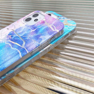 Laser Marble Glitter Card Bag Phone Case For iphone 14 13 12 11 Pro XS Max X XR 7 8 Plus SE 2020 Silicone Soft TPU Back Cover