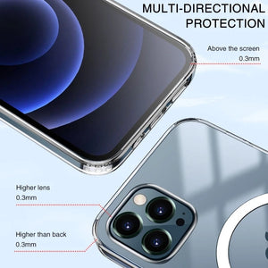 Original For Magsafe Magnetic Wireless Charging Case For iPhone 12 11 13 Pro MAX Mini XR X XS MAX 7 8 Plus SE Shockproof Cover
