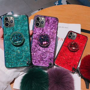 Luxury Glitter Case For iphone 13 12 11 ProMax X XS XR XSMax 7 8 Plus 12Mini 13Mini SE2020 Silicone Marble Case For iPhone 11