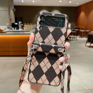 Shockproof Leather Case for Samsung Galaxy Z Flip 3 4 Flip3 Flip4 5G Anti-Scratch Protective Phone Cover Coque Samsung Z Flip 4