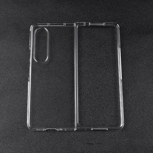 Transparent Phone Case For Samsung Galaxy Z Fold 4 3 2 5G Front Back Protective Cover Hard Clear Bumper Shell Z Fold4 Fold3 Case