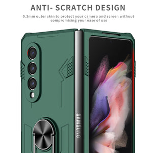 Drop Protection Stand Ring Cover Case for Samsung Galaxy Z Fold 3 4 Fold4 5G Fold2 Fold3 Fold 2 Anti-Sweat Hard Phone Cases