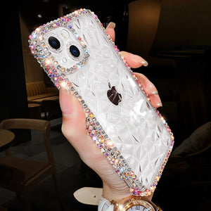 Fashion Glitter Bling Diamond Transparent Soft Case For iPhone 14 13 12 11 Pro Xs Max XR X 7 8 Plus SE 2 Clear Silicone Back Cover